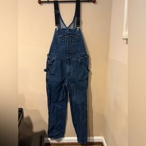 Duluth Trading Co. Dark Blue Denim Overalls 34 x34